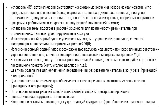 Дополнительное оборудование НГ13Г.01 Дополнительное оборудование НГ13Г.01